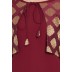 Sleeveless long Dress with a short fancy Jacket- Maroon Sleeveless long Dress with a short fancy Jacket- Maroon